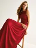 Sleeve Pleated Maxi Slim Dress sold by COMMENSE