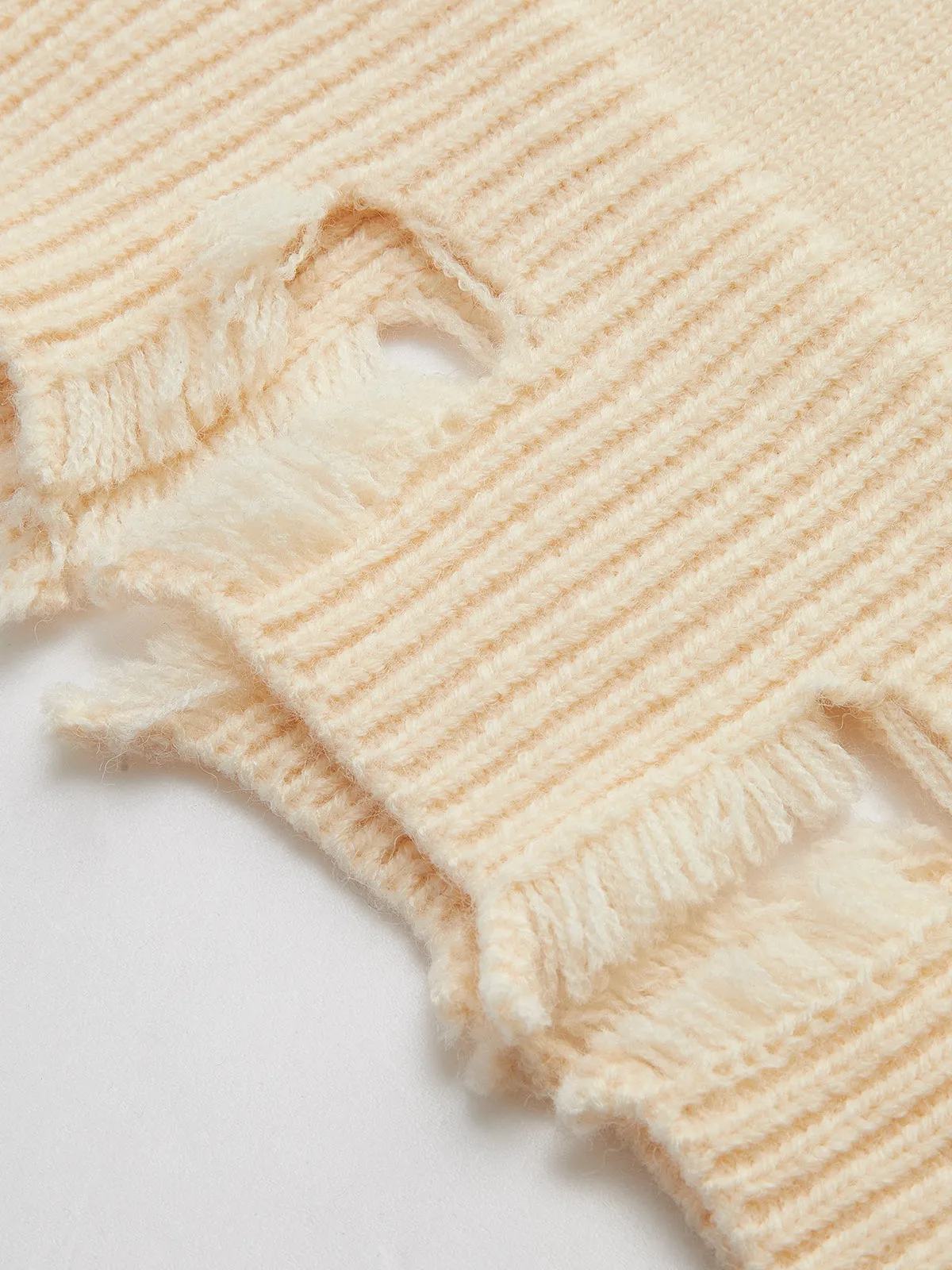 Heart Embroidery Panel Sweater sold by COMMENSE product image thumbnail 4