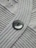 Cable-Knit V-Neck Button Cardigan sold by COMMENSE