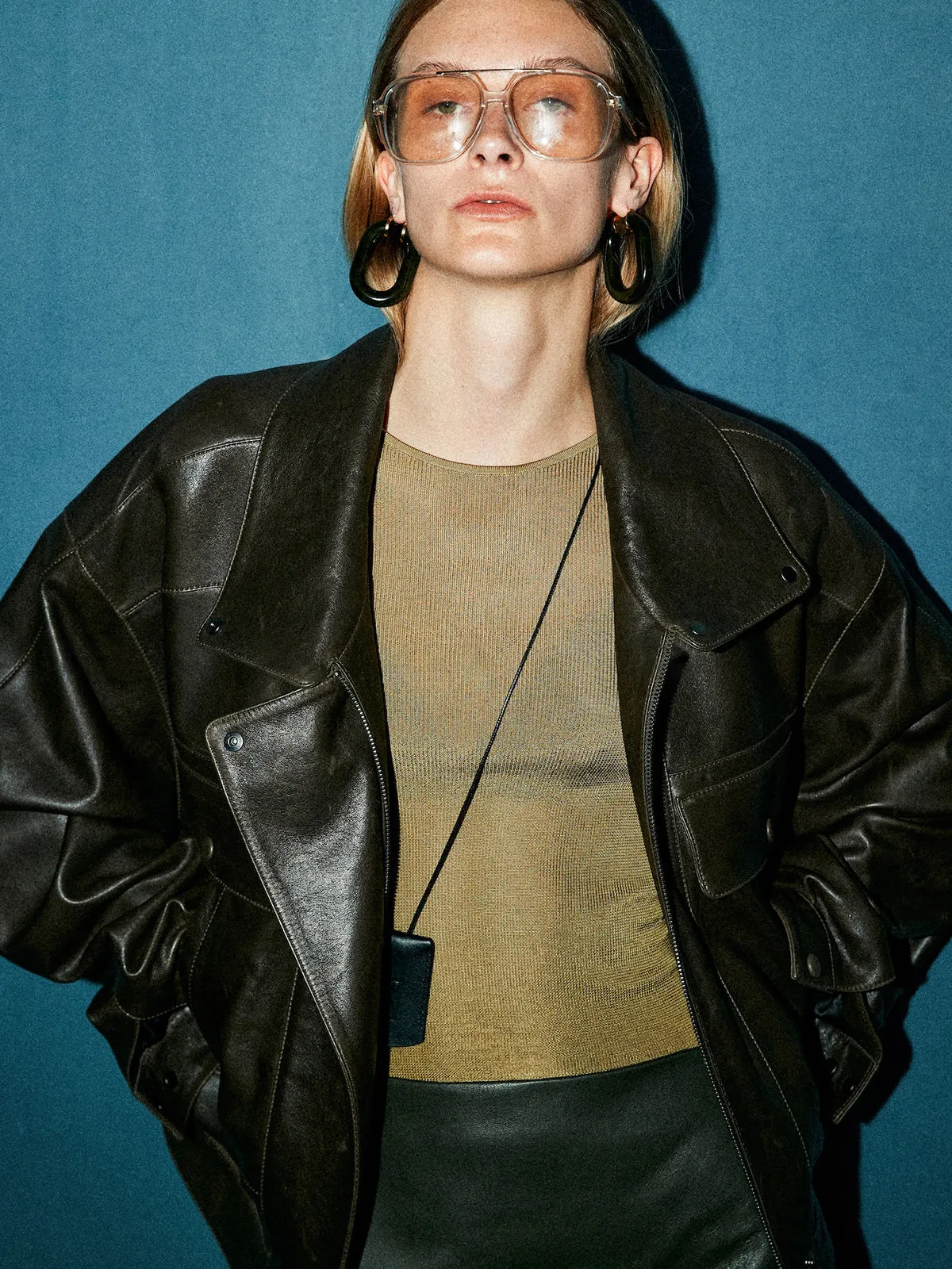 Versatile Shift PU Leather Jacket sold by COMMENSE