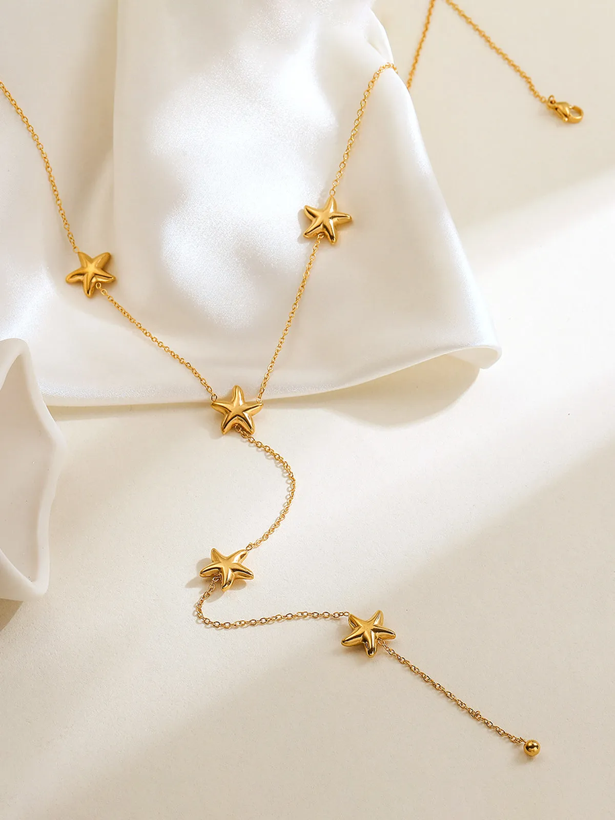 Golden Star Tassel Necklace sold by COMMENSE product image thumbnail 2