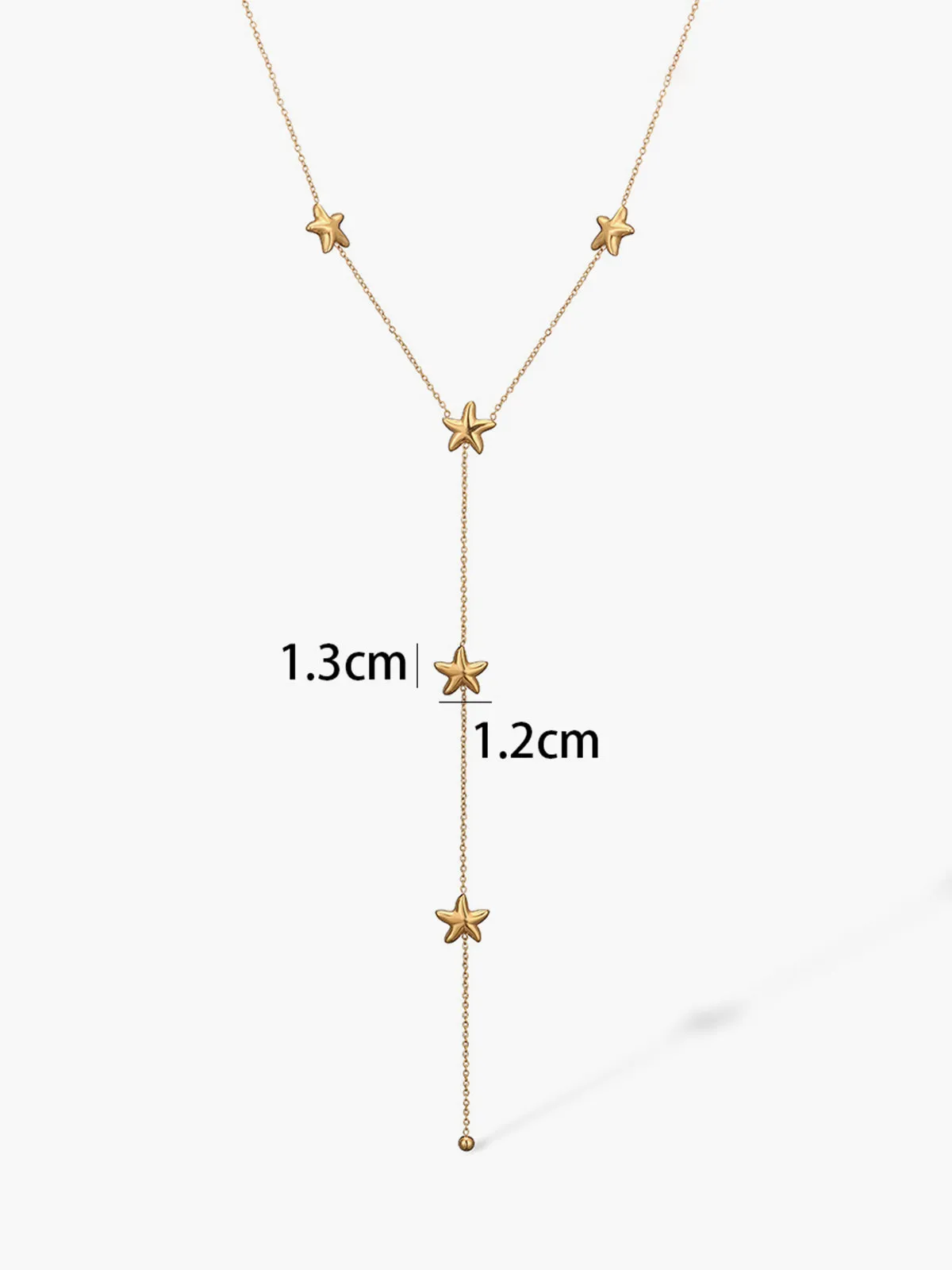 Golden Star Tassel Necklace sold by COMMENSE product image thumbnail 3