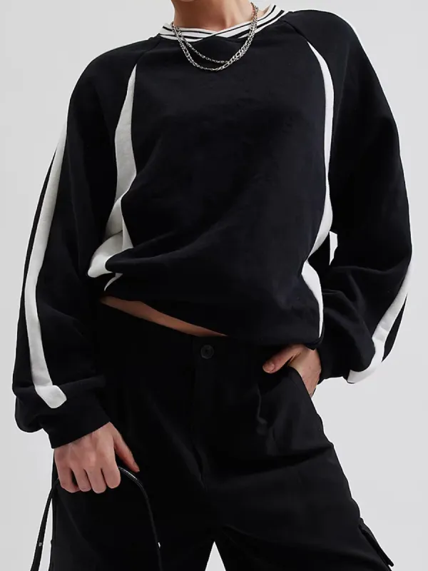 Color Block Sweatshirt sold by COMMENSE