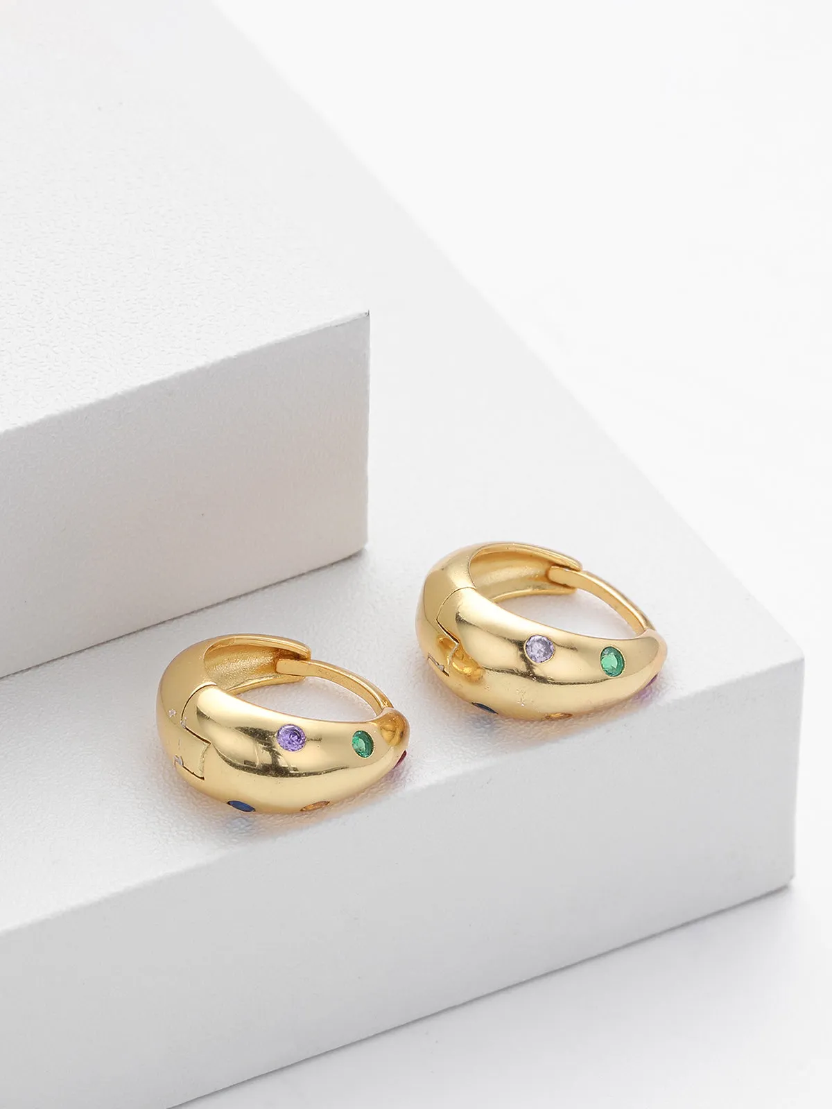 Chunky Hoop Earrings sold by COMMENSE product image thumbnail 5