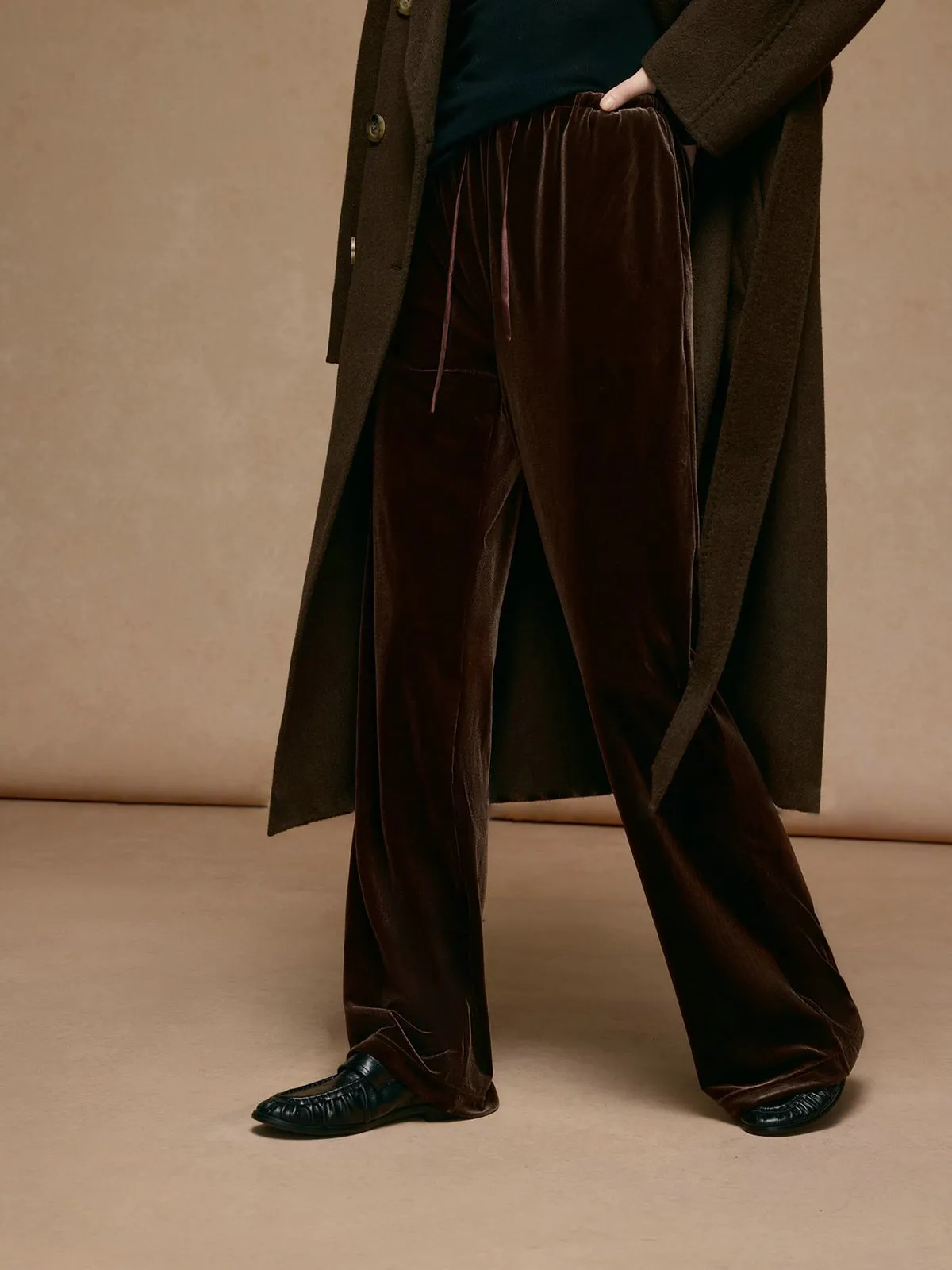 Drawstring Cozy Draped Pants sold by COMMENSE product image thumbnail 3