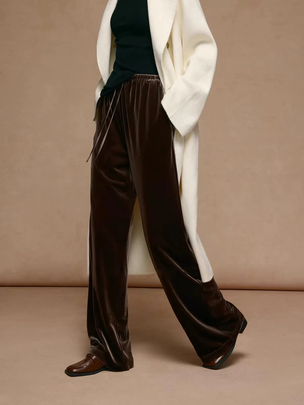 Drawstring Cozy Draped Pants sold by COMMENSE product image thumbnail 4