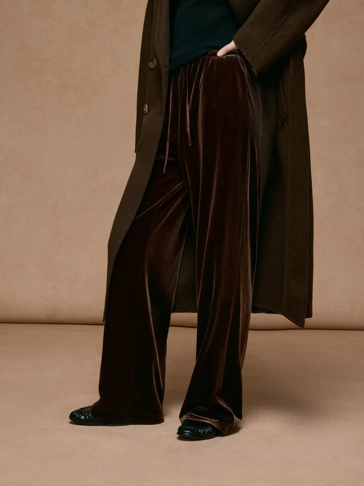 Drawstring Cozy Draped Pants sold by COMMENSE product image thumbnail 2