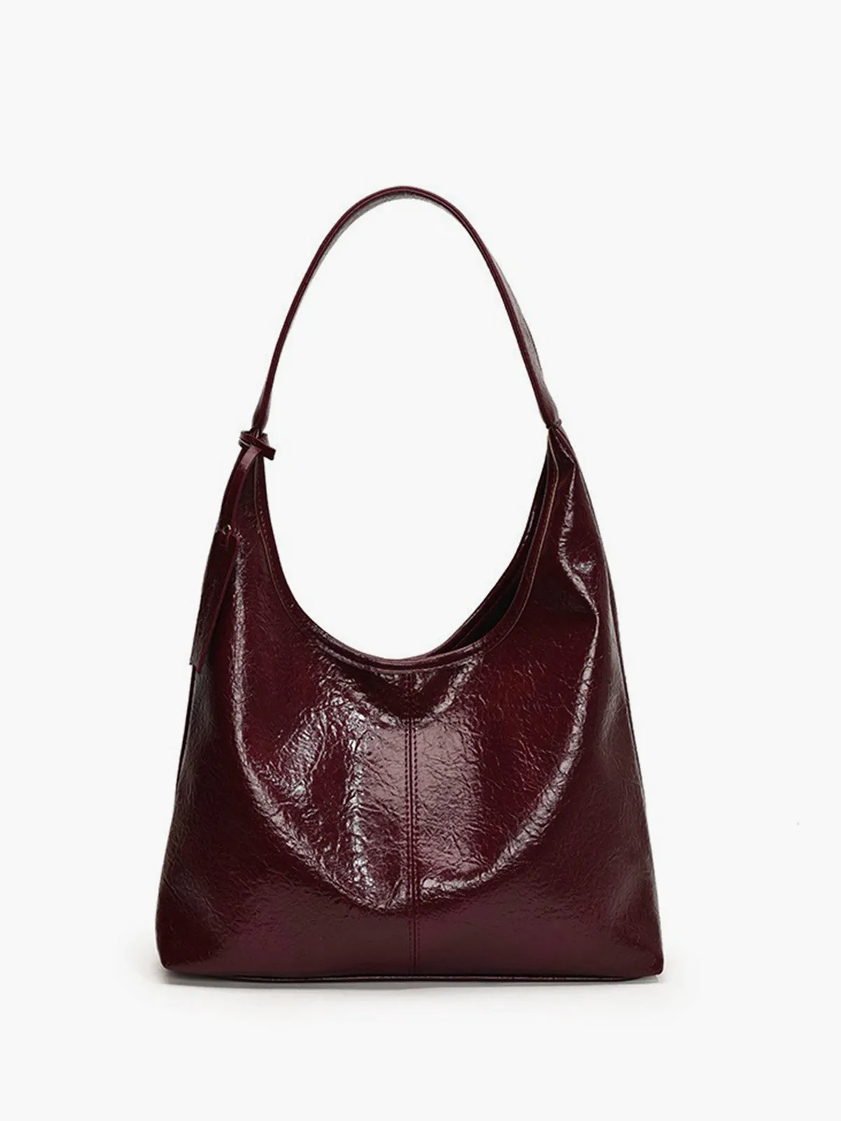 Leisure Button Clasp Hobo Bag sold by COMMENSE