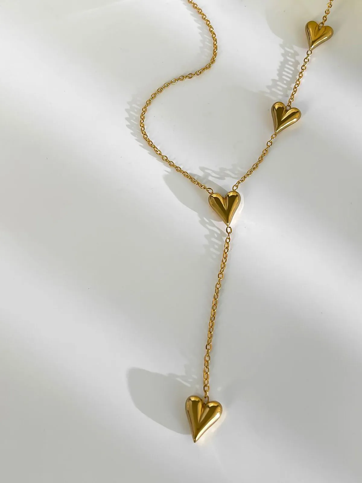 Golden Heart Tassel Necklace sold by COMMENSE product image thumbnail 3