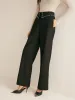 Metal-Decor Zipper Straight Pants sold by COMMENSE