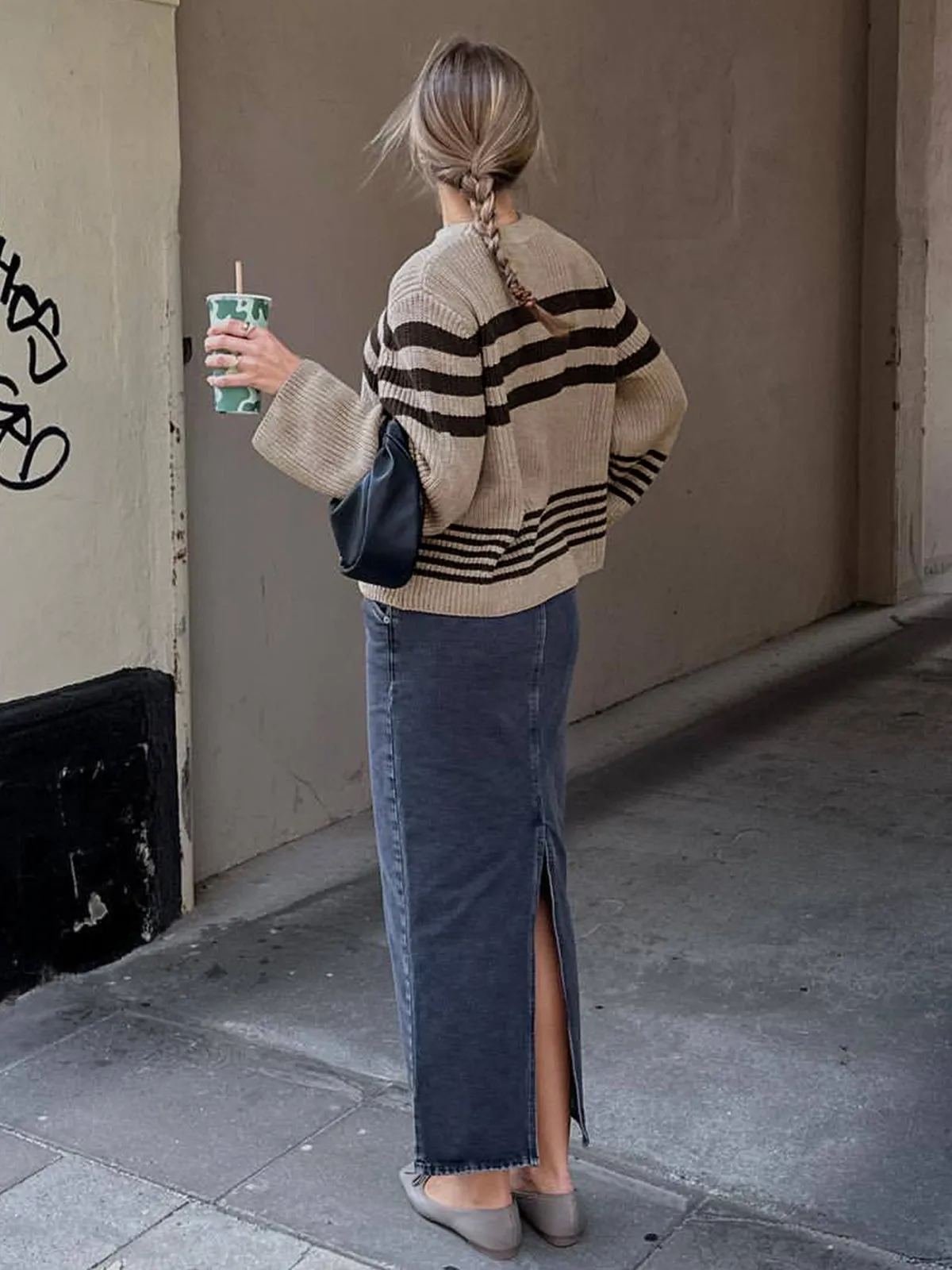 Stay Lifted Stripe Sweater sold by COMMENSE product image thumbnail 4