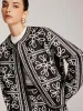 Boheme Printed Wrap Winter Coat sold by COMMENSE