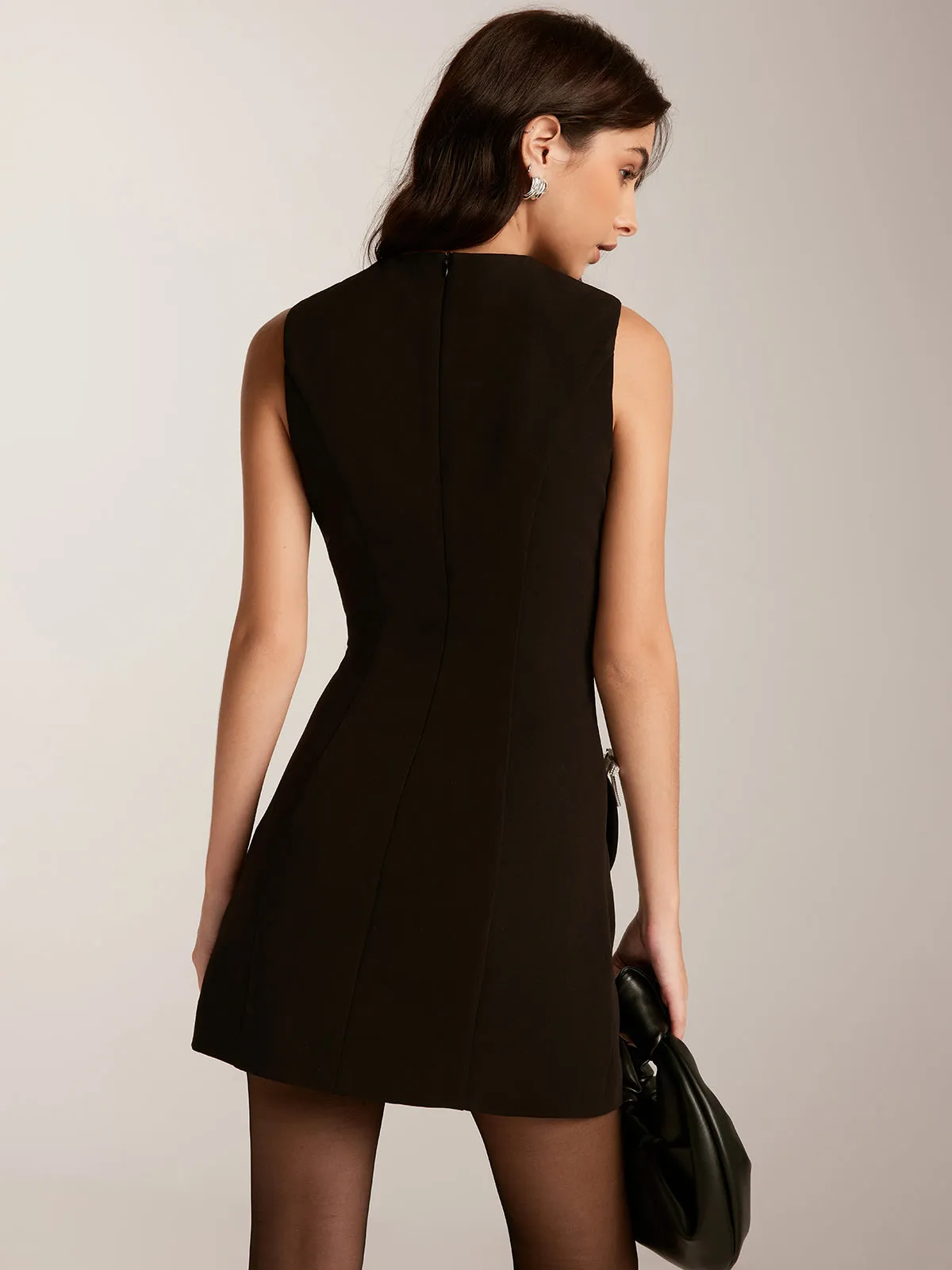 Removable Rhinestone-Bow Tank Dress sold by COMMENSE product image thumbnail 5