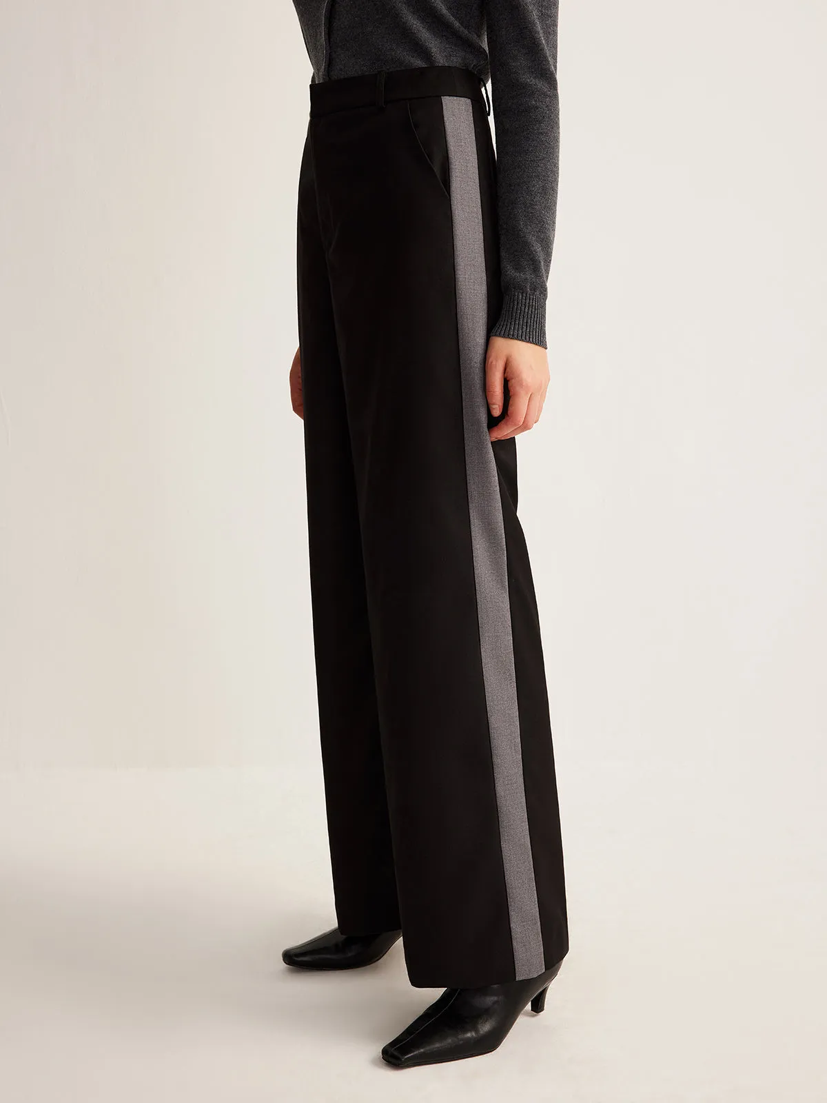 Contrast Side Striped Athleisure Pants sold by COMMENSE product image thumbnail 3