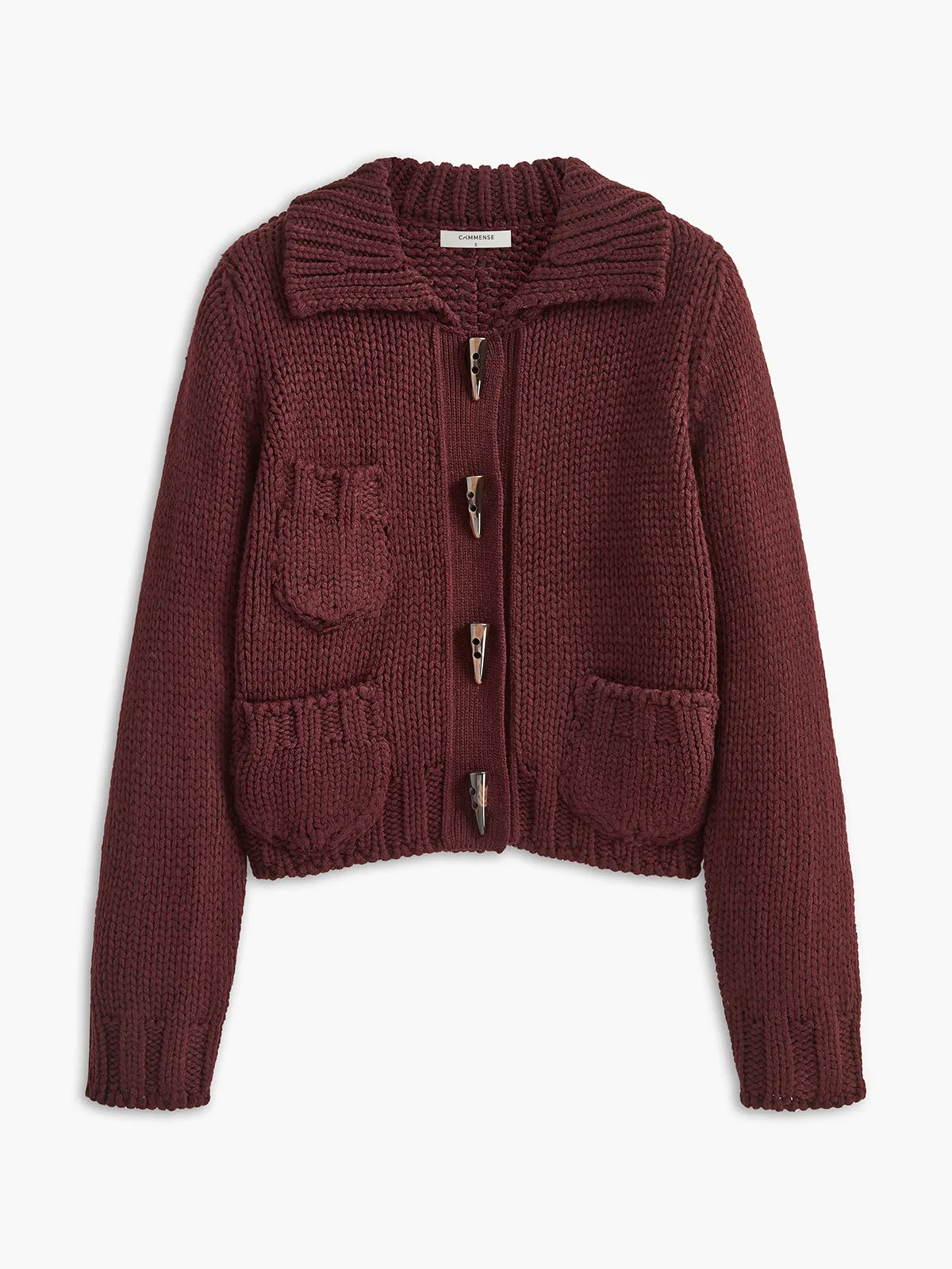 Button Down Lapel Soft Cardigan sold by COMMENSE