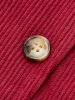 Button-Decor Corduroy Zipper Skirt sold by COMMENSE