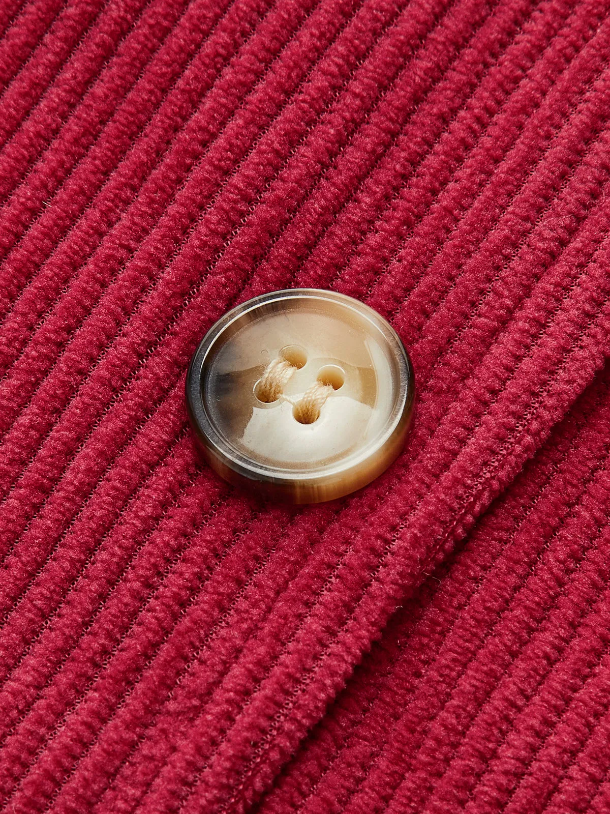 Button-Decor Corduroy Zipper Skirt sold by COMMENSE product image thumbnail 3