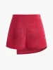 Button-Decor Corduroy Zipper Skirt sold by COMMENSE