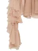 Turtleneck Ruffle Chiffon Shirt sold by COMMENSE