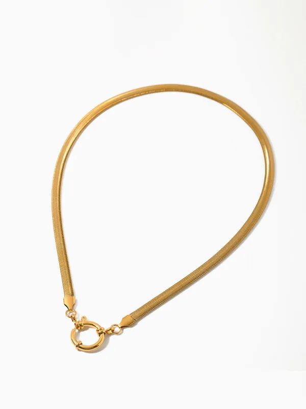 Minimalist Snake-Chain Necklace sold by COMMENSE