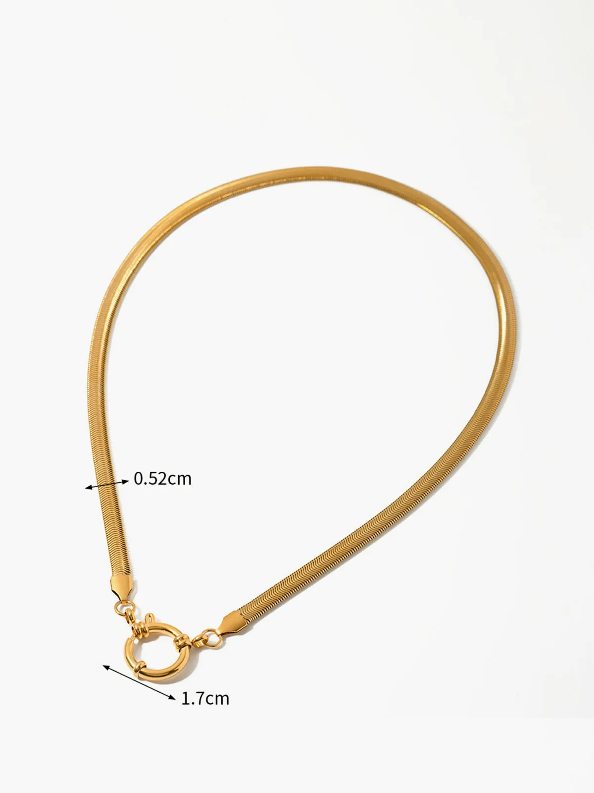 Minimalist Snake-Chain Necklace sold by COMMENSE product image thumbnail 3