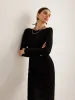 Bow Open Back Knit Dress sold by COMMENSE