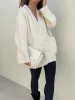 Elegant V-Neck Pockets Cardigan sold by COMMENSE