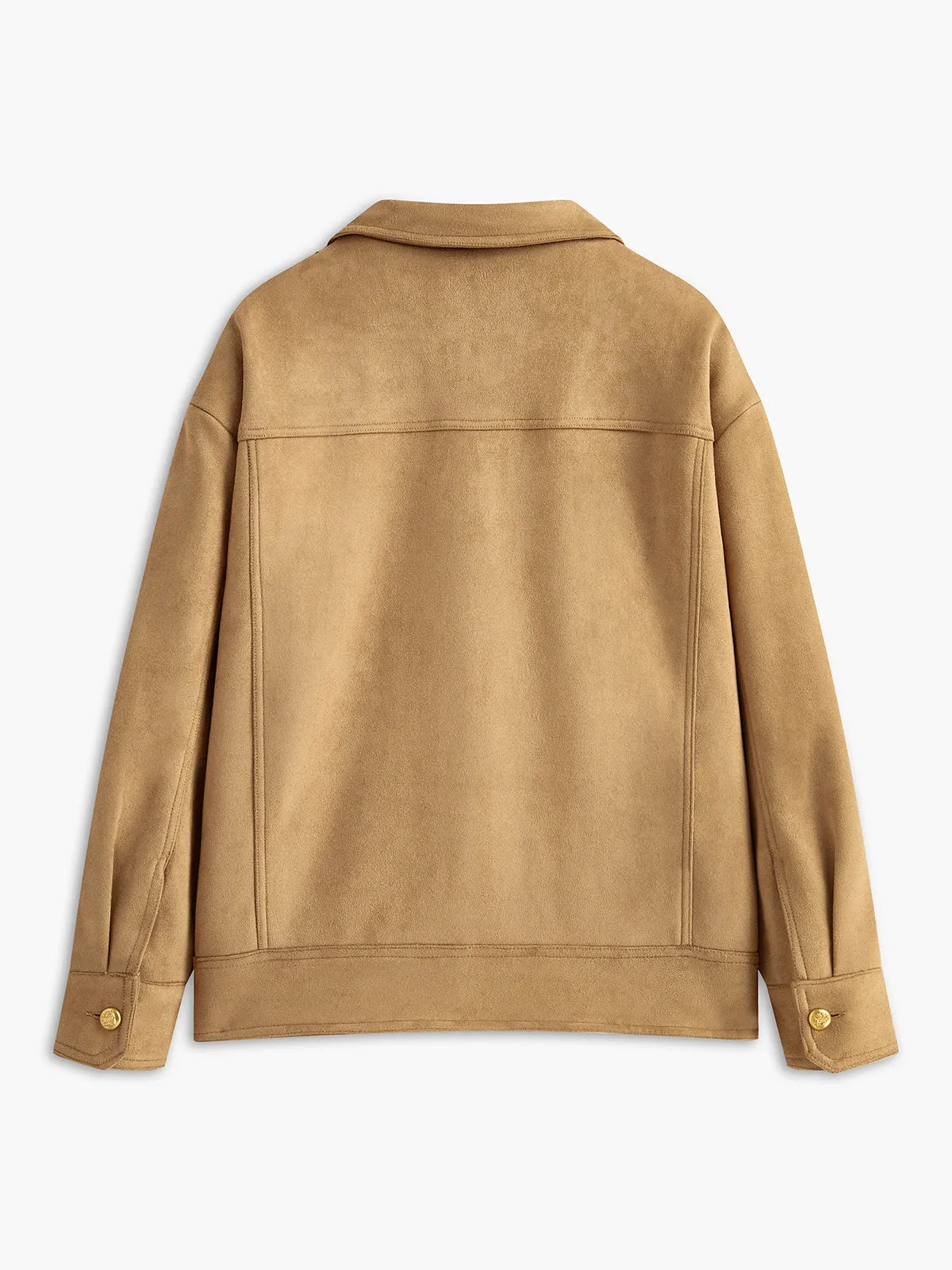 Boheme Button Piping Suede Jacket sold by COMMENSE product image thumbnail 3