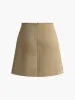 Back-Zipper Pleated Mini Skirt sold by COMMENSE