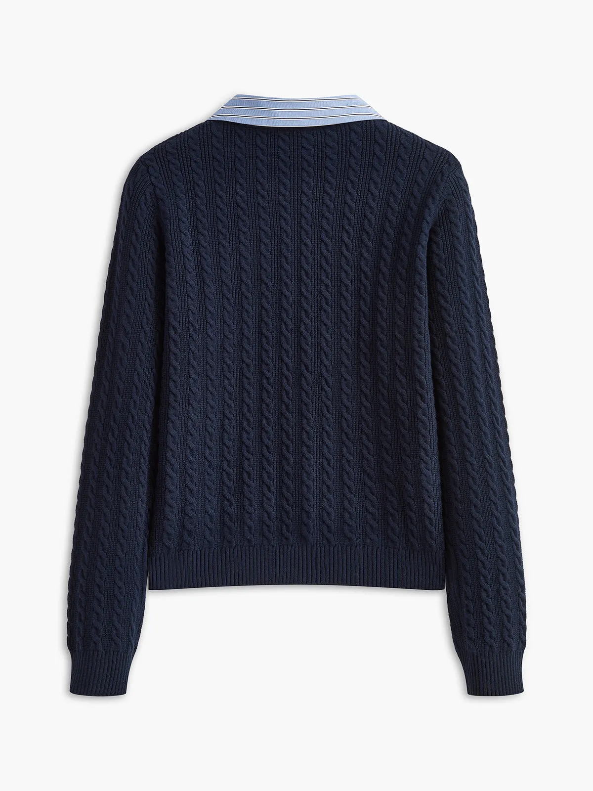 Cable-Knit Button Panel Cardigan sold by COMMENSE product image thumbnail 2