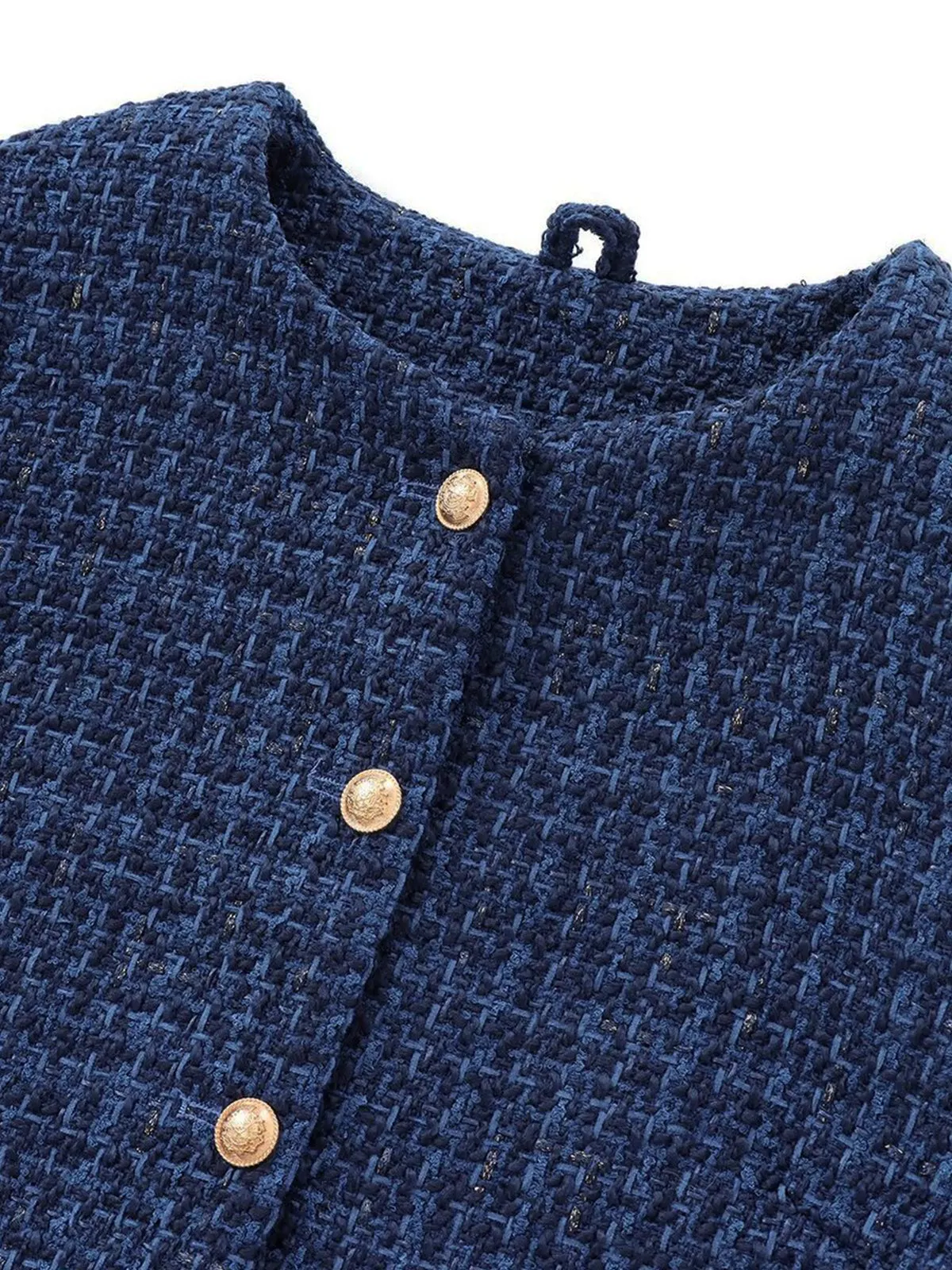 Elegant Plain Tweed Jacket sold by COMMENSE product image thumbnail 3