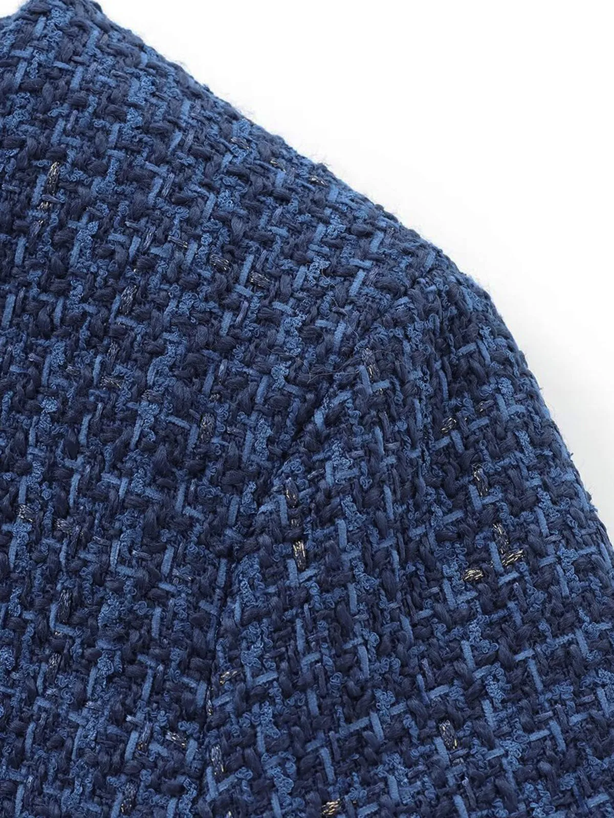 Elegant Plain Tweed Jacket sold by COMMENSE product image thumbnail 4