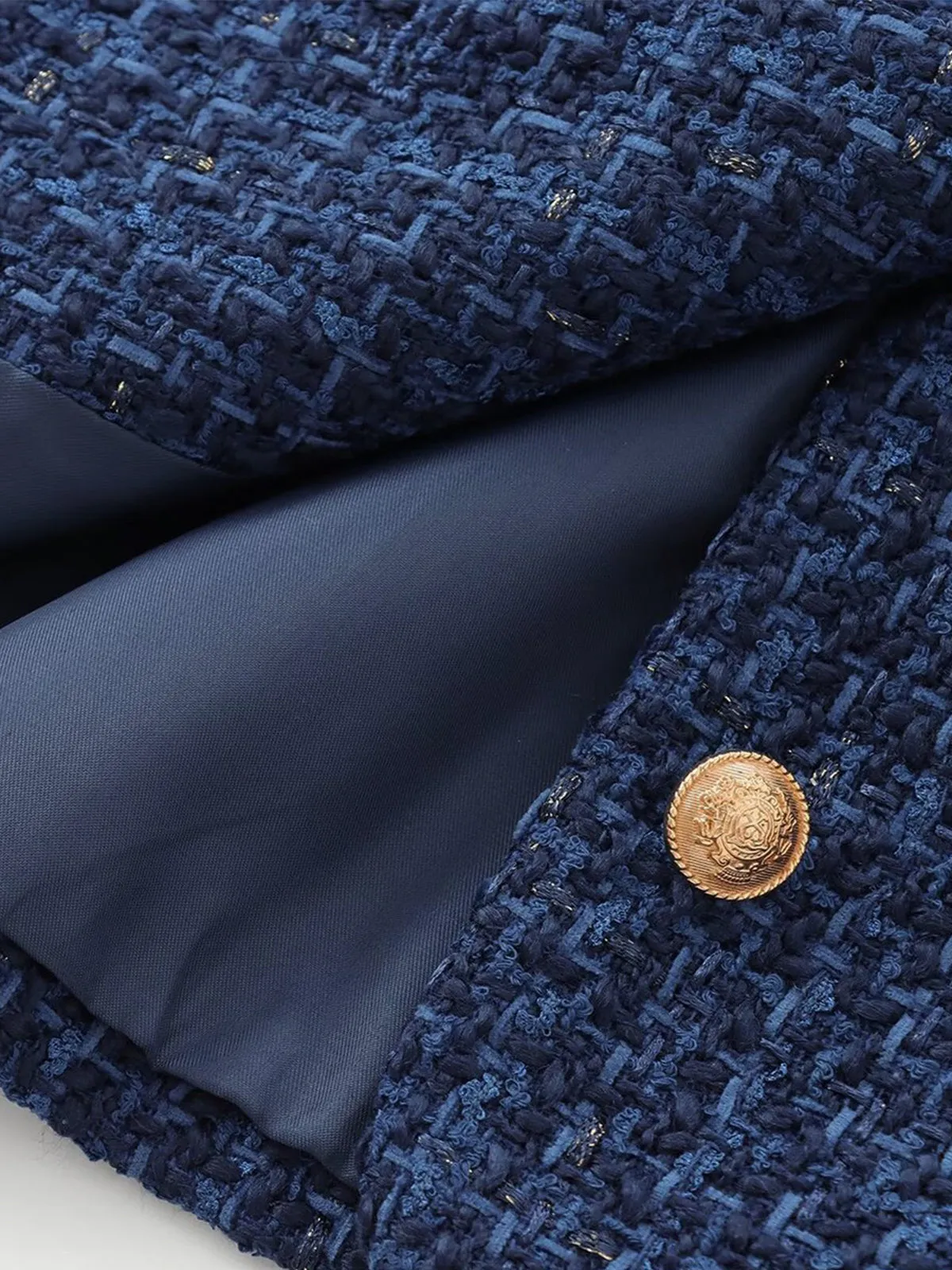 Elegant Plain Tweed Jacket sold by COMMENSE product image thumbnail 5