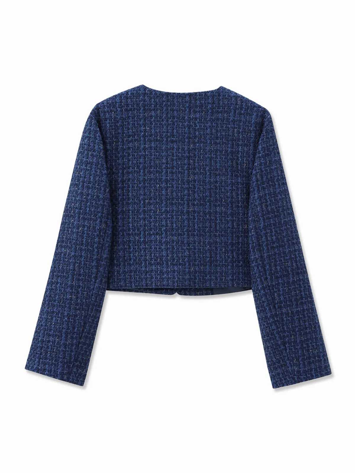 Elegant Plain Tweed Jacket sold by COMMENSE product image thumbnail 2