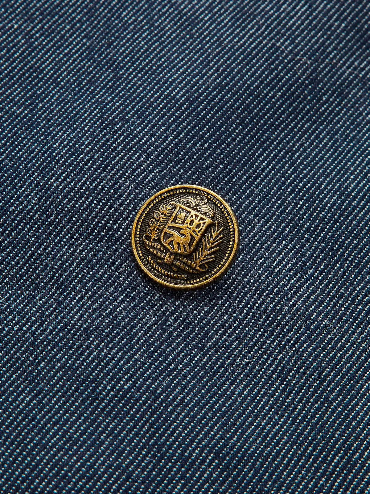 Cotton Lapel Denim Blazer sold by COMMENSE product image thumbnail 2