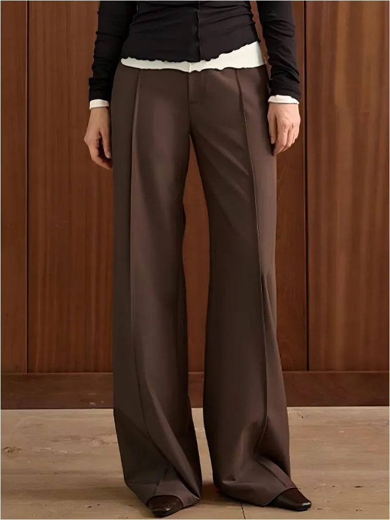 Leisure Piping Straight Pants sold by COMMENSE