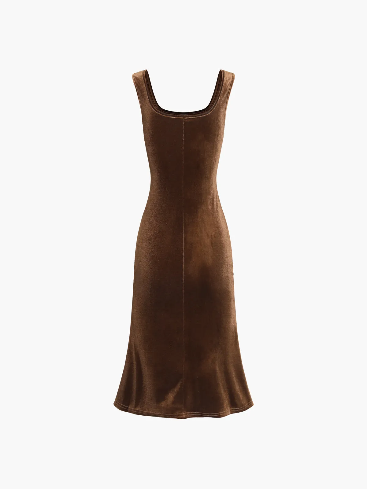 Paradise Feeling Velvet Midi Dress sold by COMMENSE product image thumbnail 3