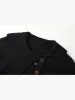 Asymmetrical Sailor-Collar Sweater With Random Button sold by COMMENSE