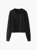 Asymmetrical Sailor-Collar Sweater With Random Button sold by COMMENSE
