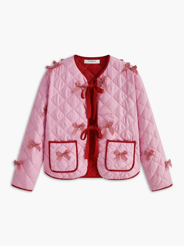 Boheme Bow Decor Jacket sold by COMMENSE