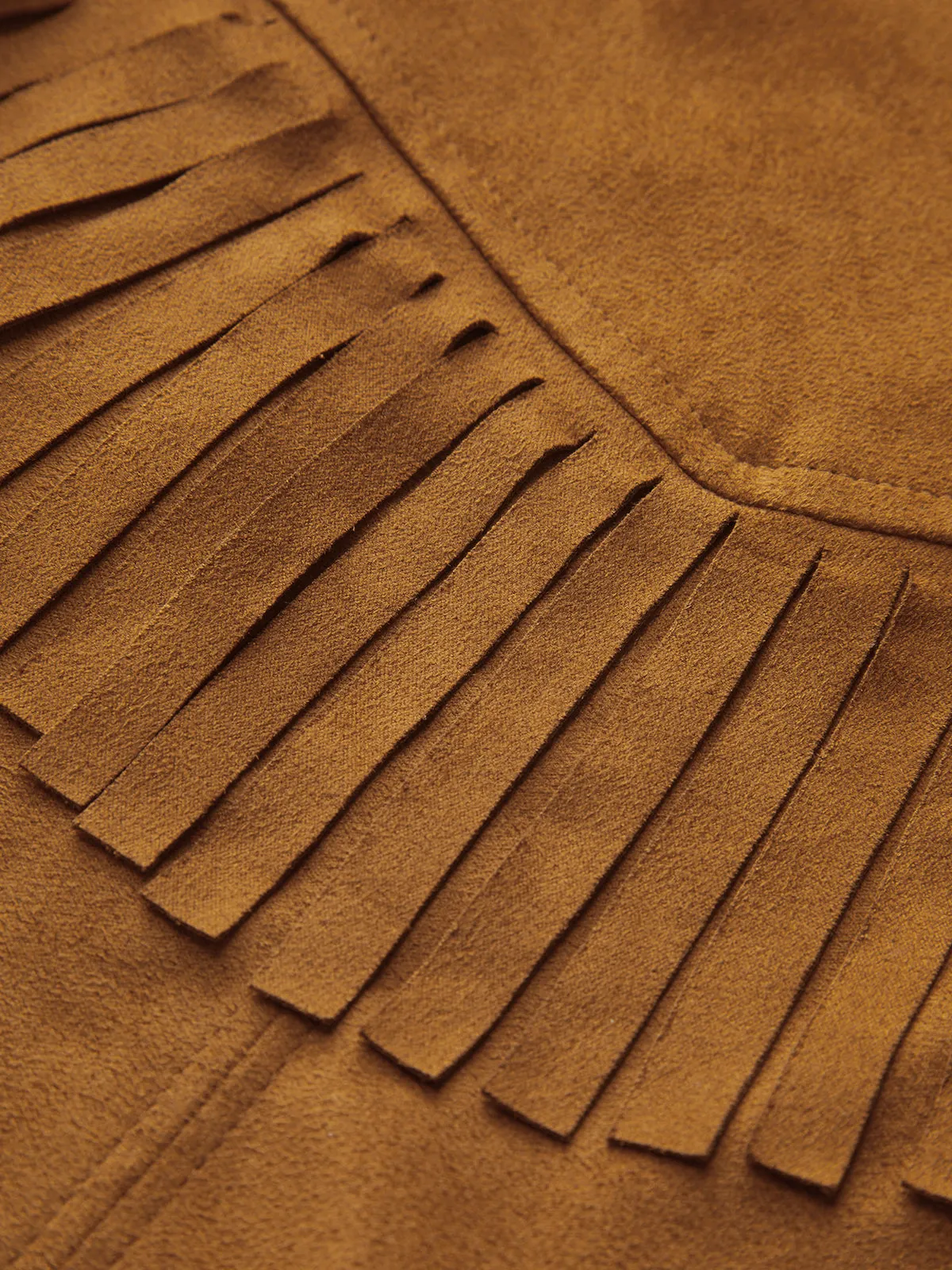 Tassel Suede V-Neck Vest sold by COMMENSE product image thumbnail 3