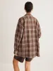 Versatile Plaid Polo Shirt sold by COMMENSE