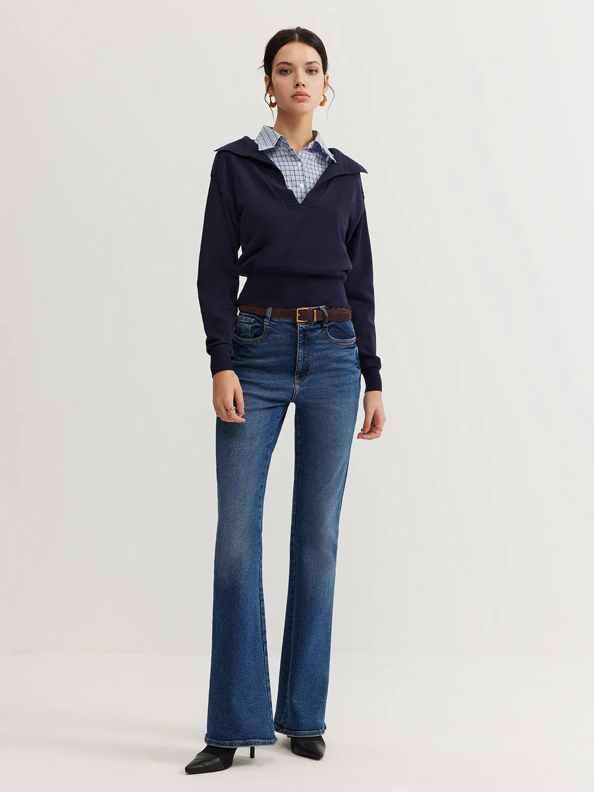 2 in 1 Leisure Lapel Knit Top sold by COMMENSE product image thumbnail 5