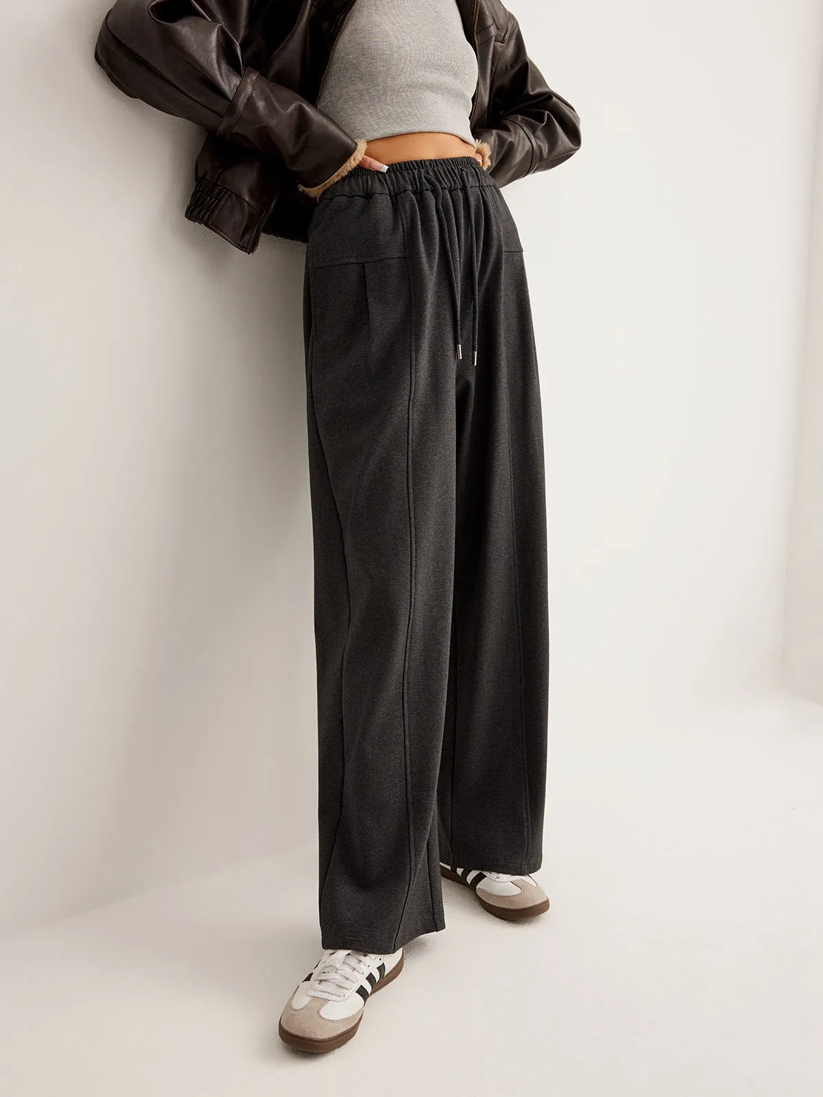 Athleisure Drawstring Cozy Sweatpants sold by COMMENSE product image thumbnail 4