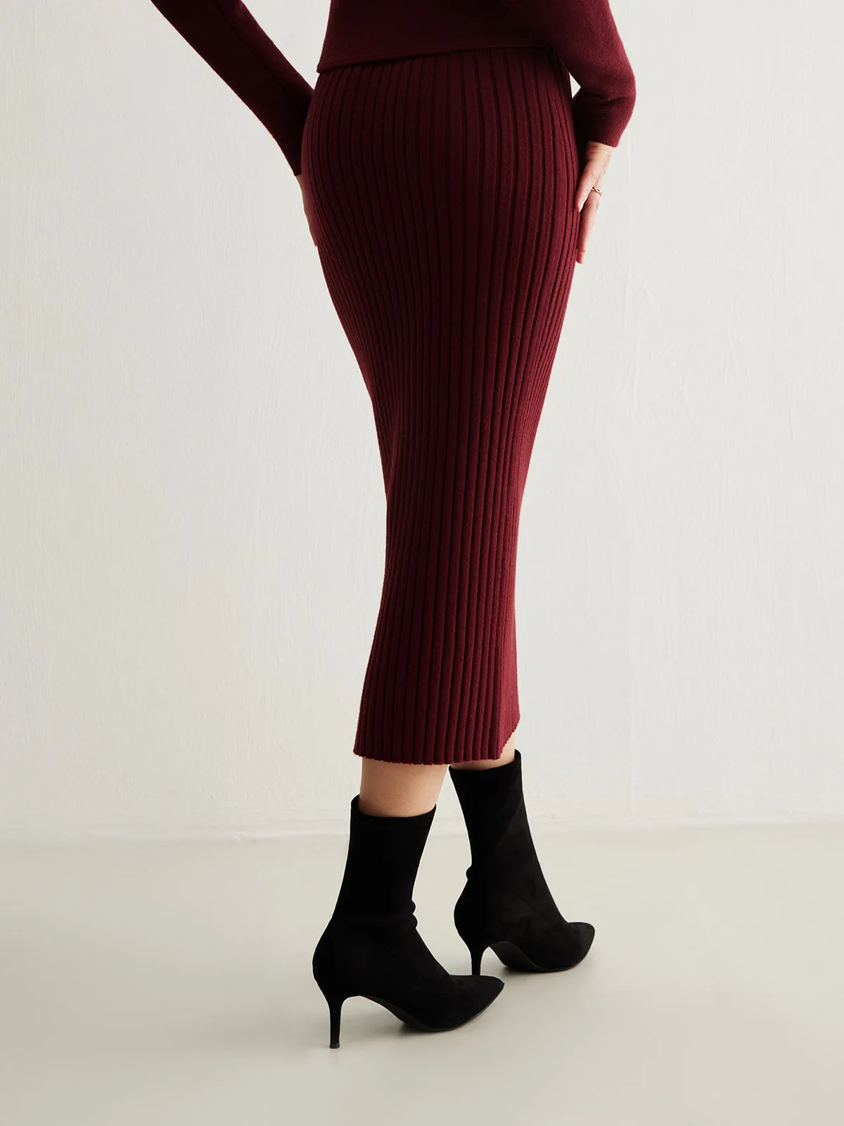 Slingback Heel Suede Ankle Boots sold by COMMENSE product image thumbnail 5