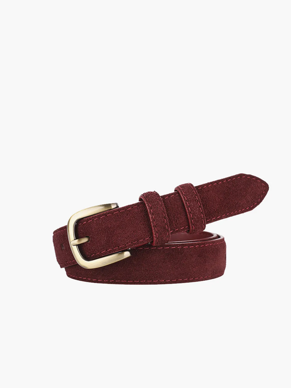 Suede Buckle Slim Belt sold by COMMENSE product image thumbnail 2