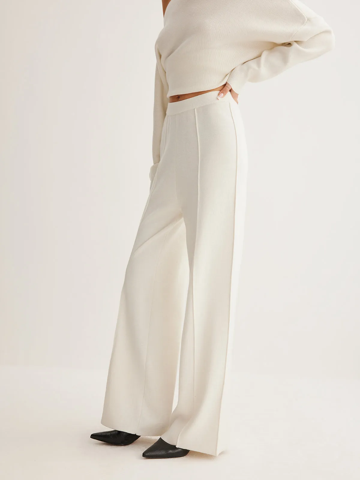 Wool-Blend Piping Pants sold by COMMENSE product image thumbnail 4