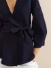 Minimalist Wrap Cardigan With Belt sold by COMMENSE