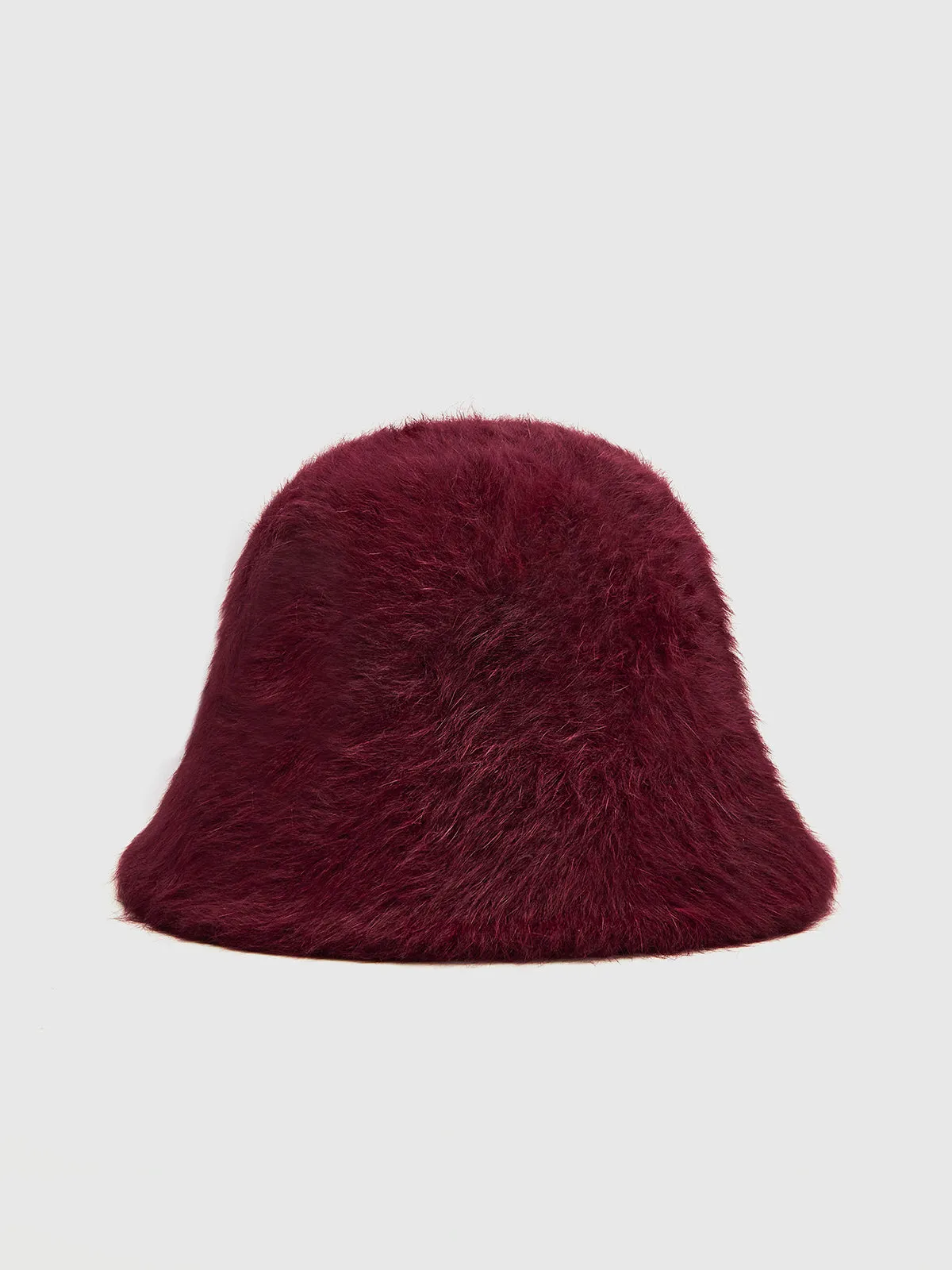 Plain Rabbit Fur Bucket Hat sold by COMMENSE