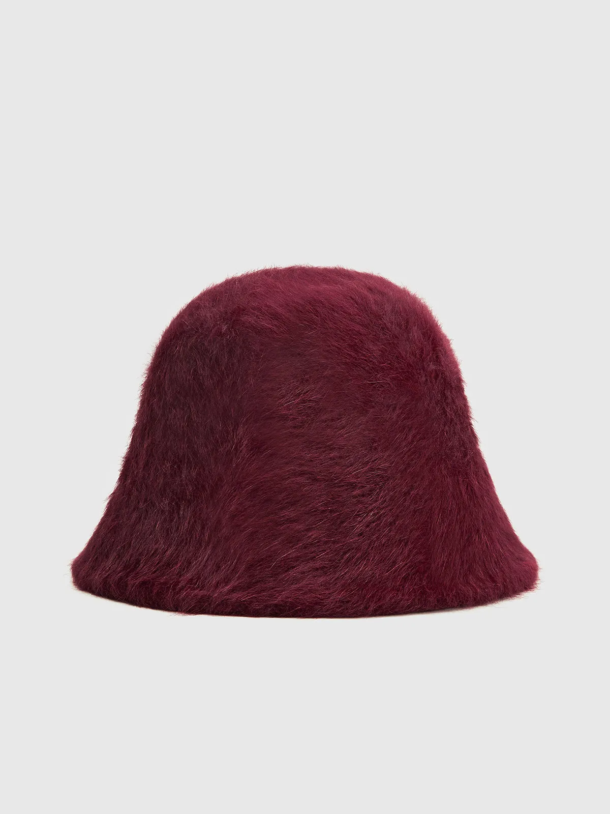Plain Rabbit Fur Bucket Hat sold by COMMENSE product image thumbnail 3